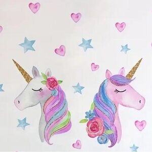 Magical Unicorn Wall Stickers for Kids